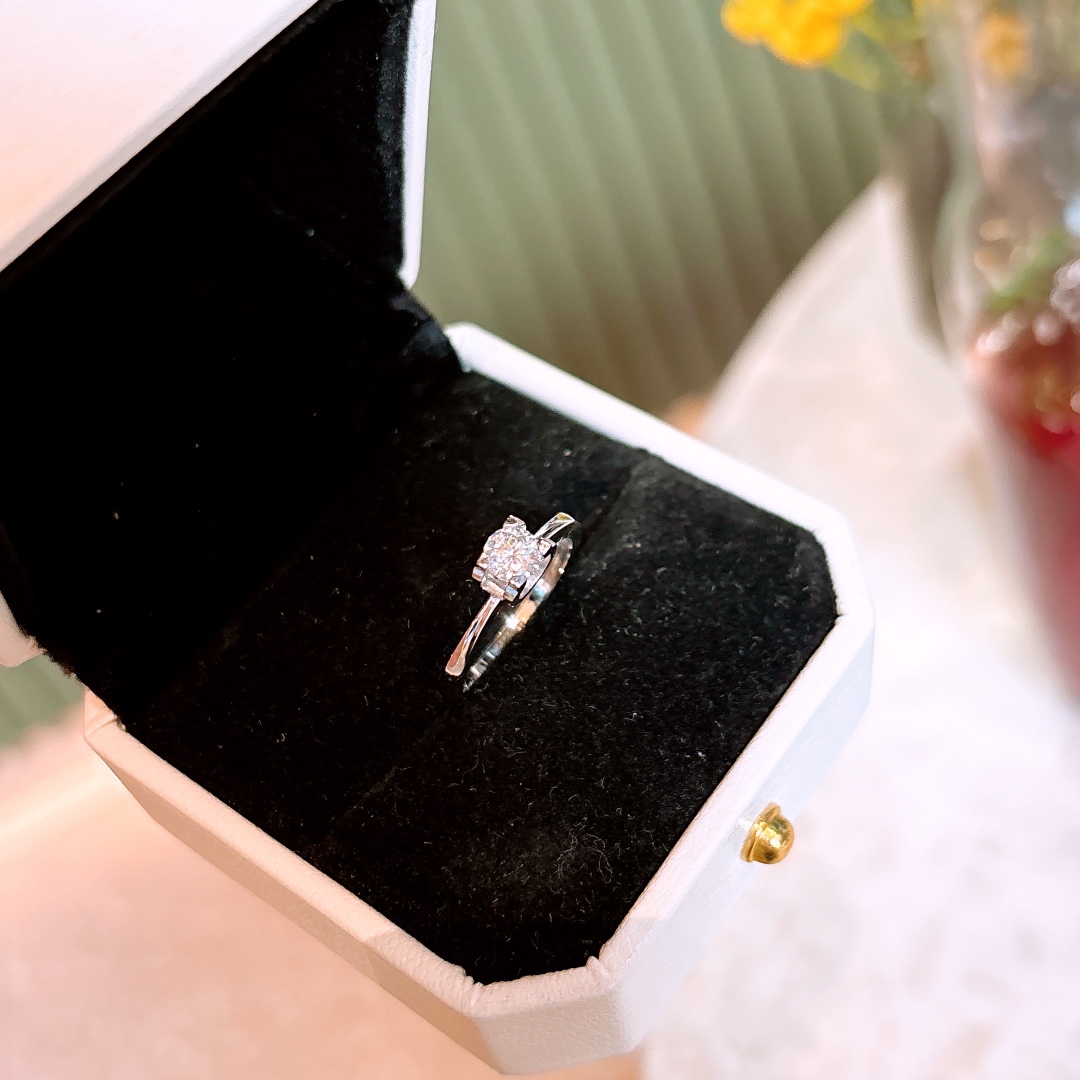 925 Silver Moissanite Ring Premium Teacher's Day Gold