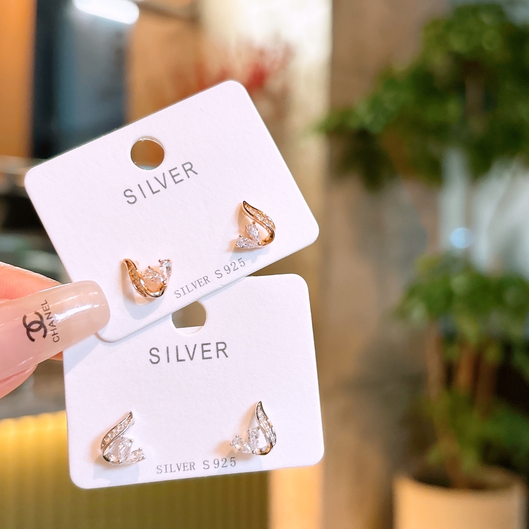 Solid Silver Earrings Fresh Annual Party Gold