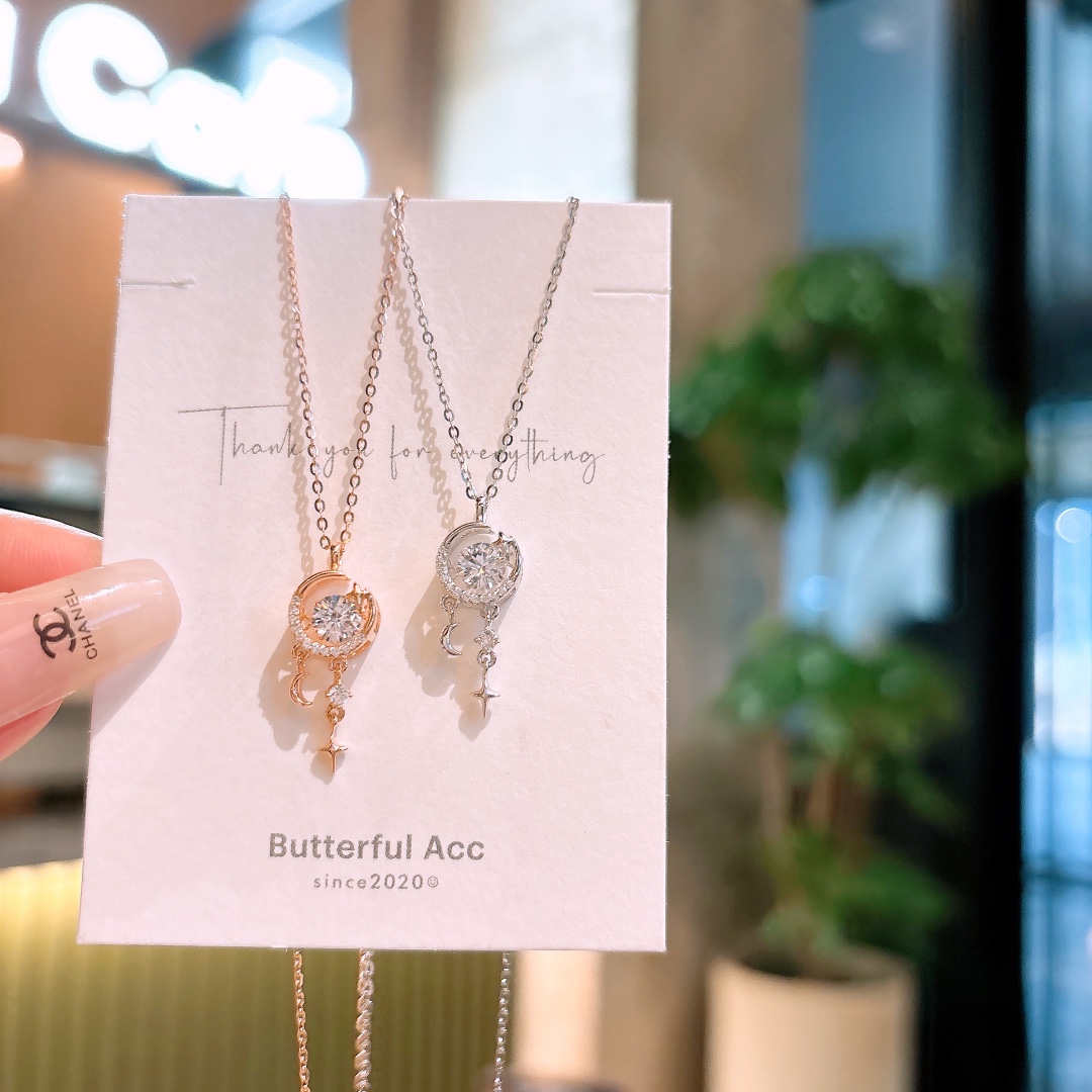 925 Silver Necklace Elegant Mother's Day Silver