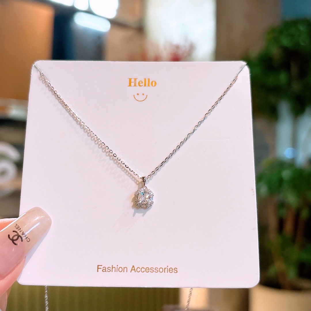 知性的純銀ネックレスシルバー 職場