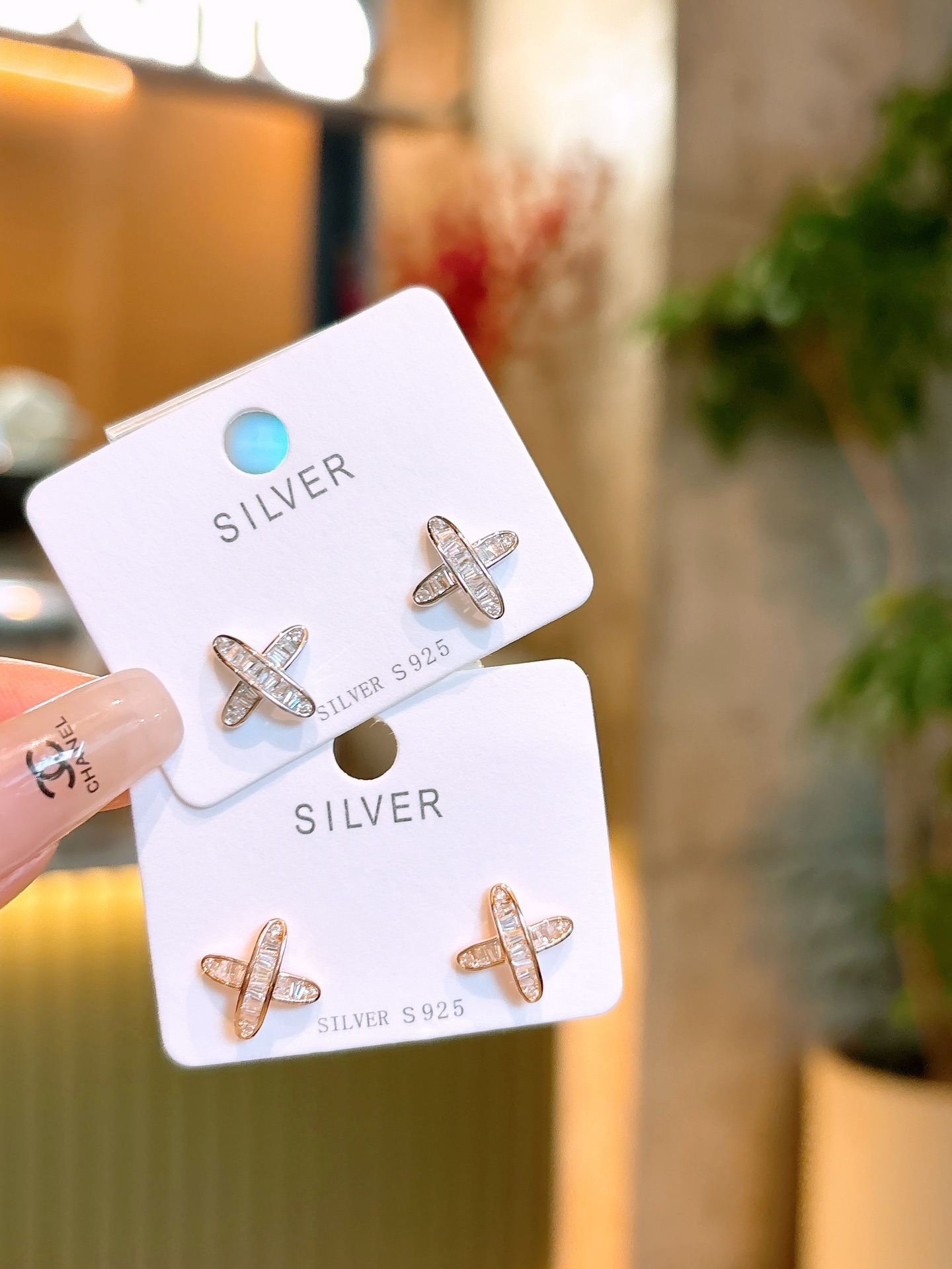 Low Allergy Silver Earrings Korean Style Graduation Gold