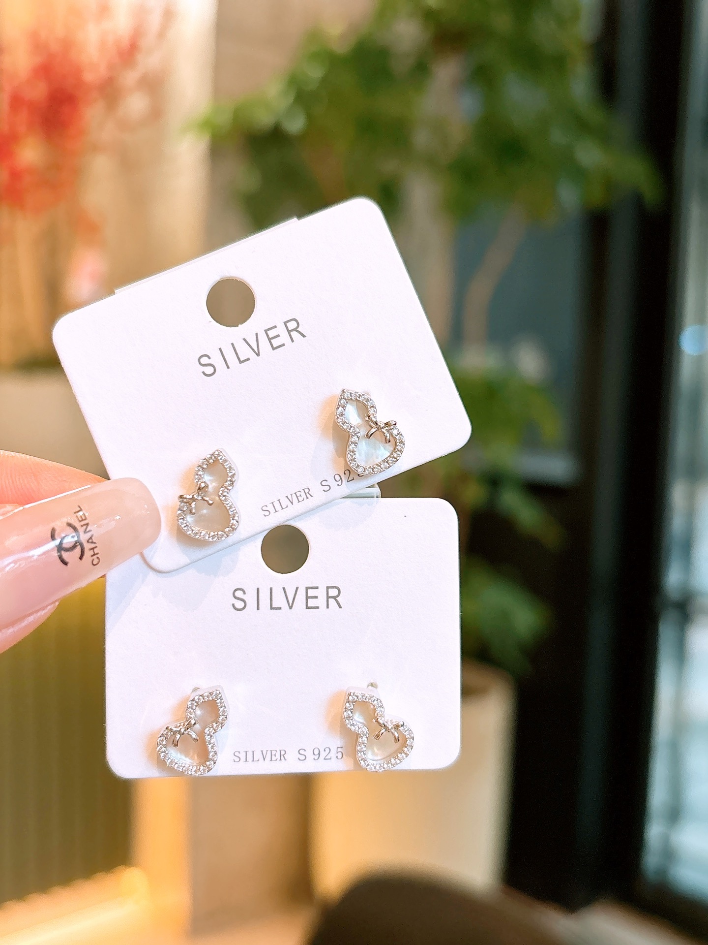 Fine Silver Earrings Ins Style Birthday Gold