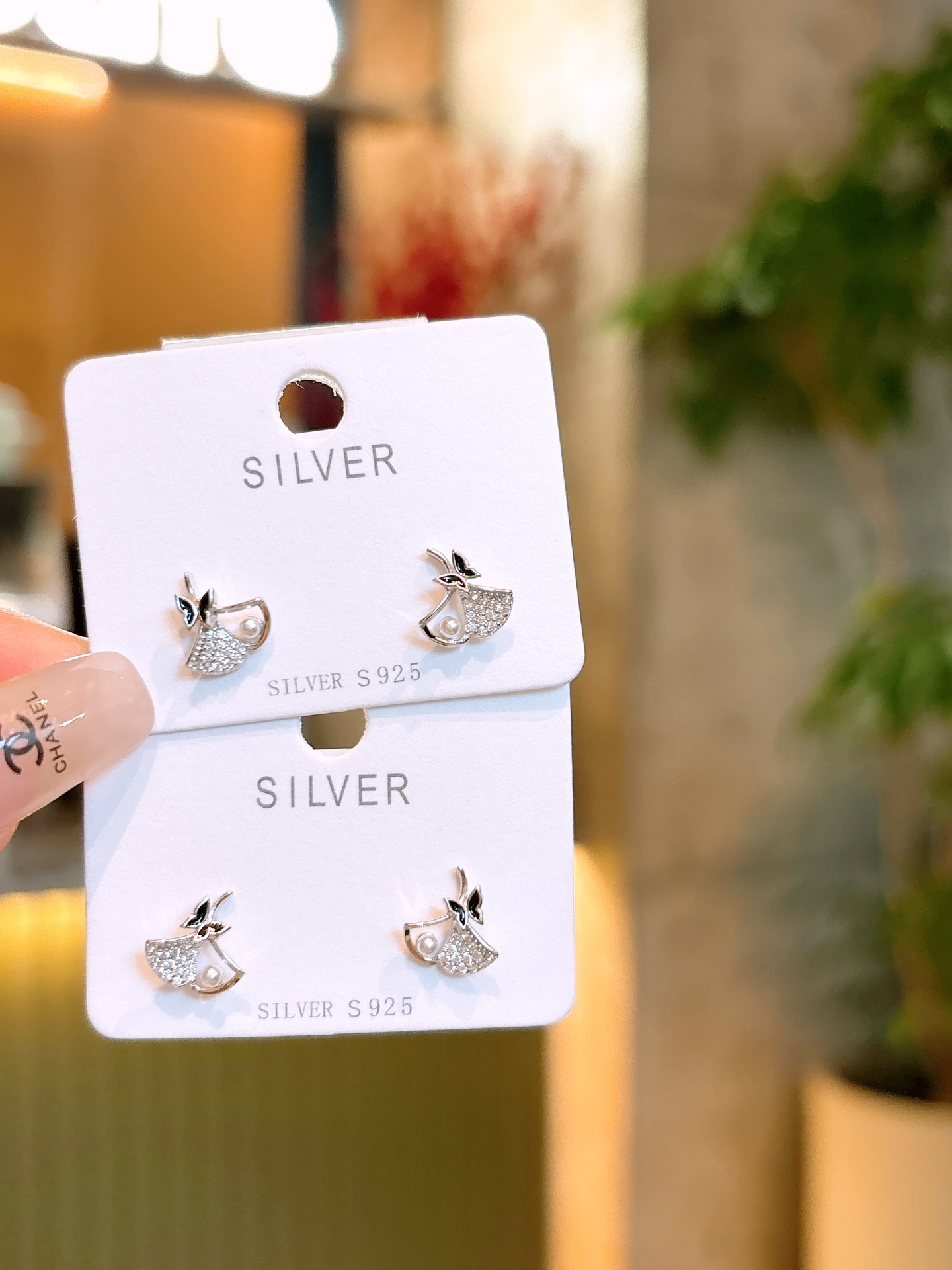 Fine Silver Earrings Delicate Anniversary Gold