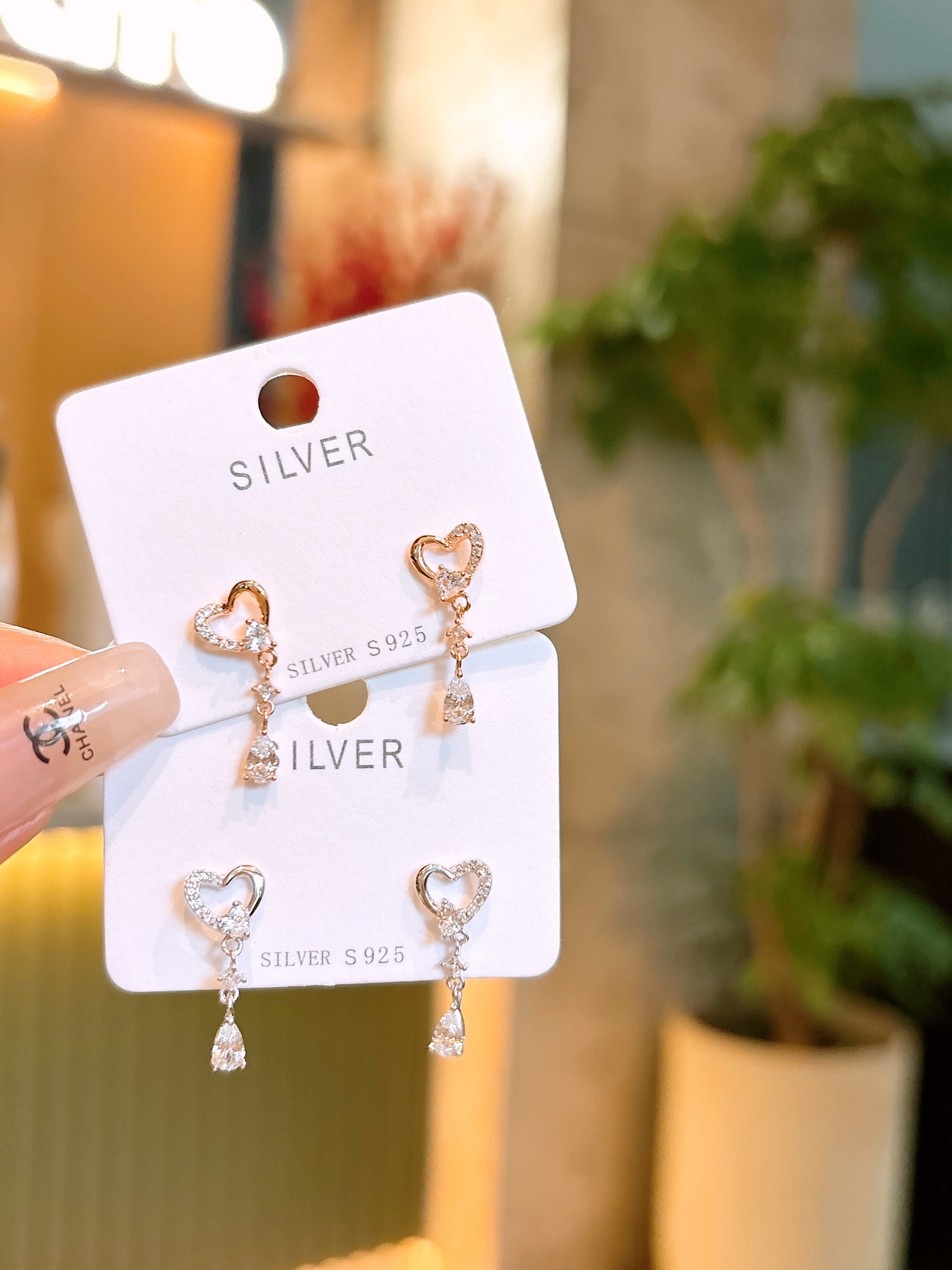 Hochglanzpoliertes Silber Ohrringe Minimalistisch Arbeitsplatz Silber