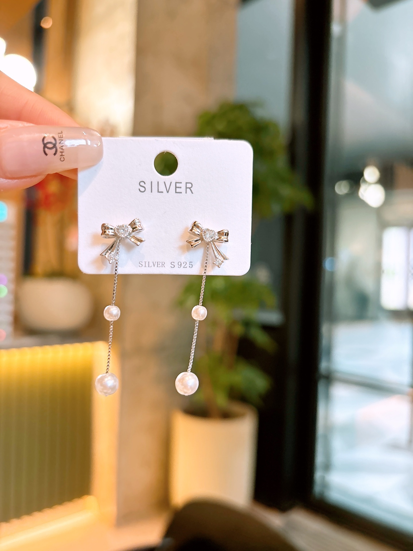 Fine Silver Earrings Romantic Annual Party Silver