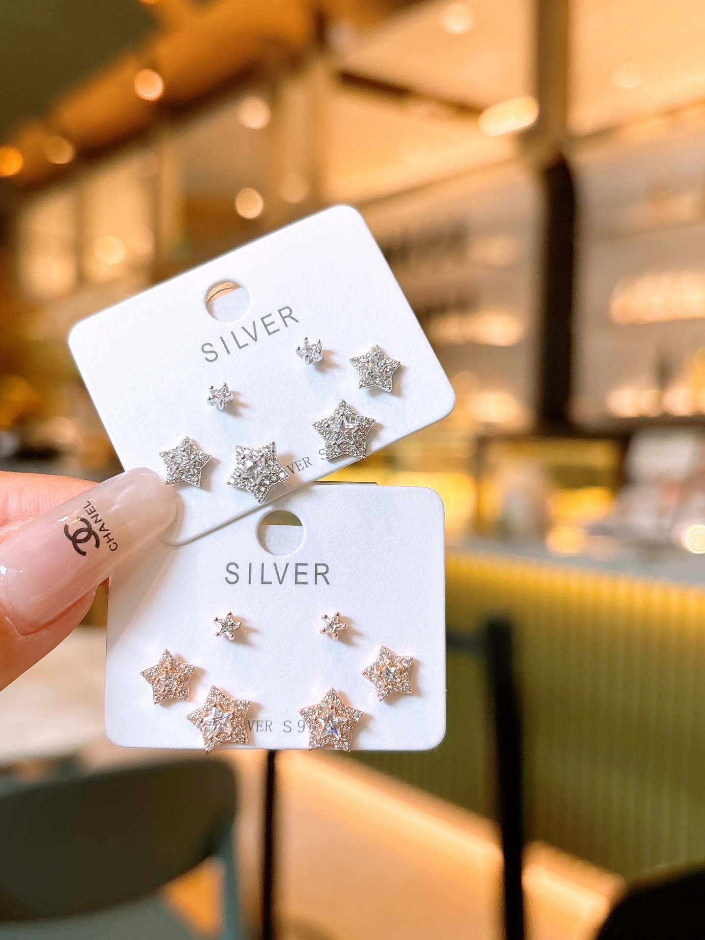 Feinsilber Ohrringe Intellektuell Hochzeit Gold