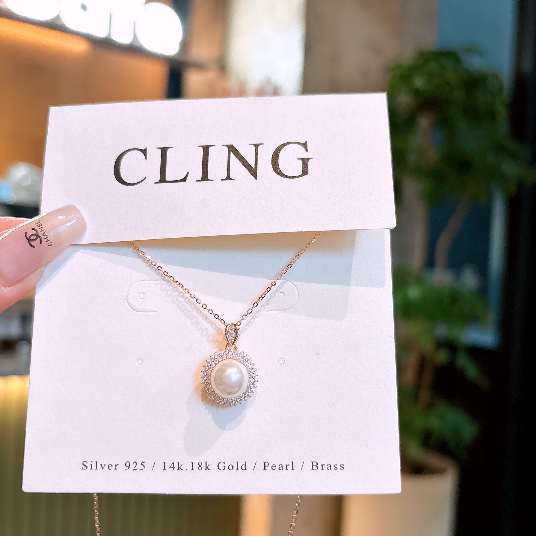 知性的純銀ネックレスゴールド 職場