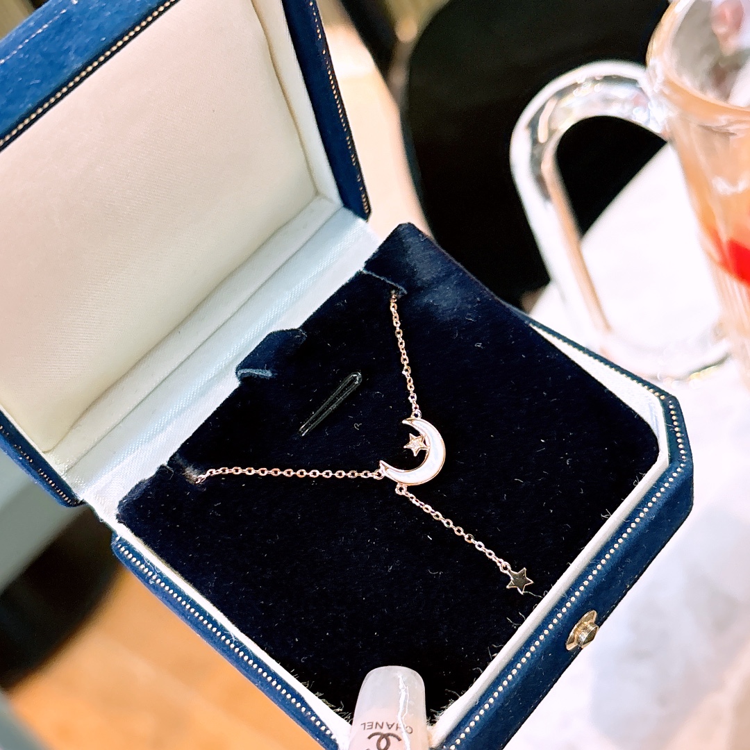 S925 Sterling Silver Necklace Ins Style Wedding Gold