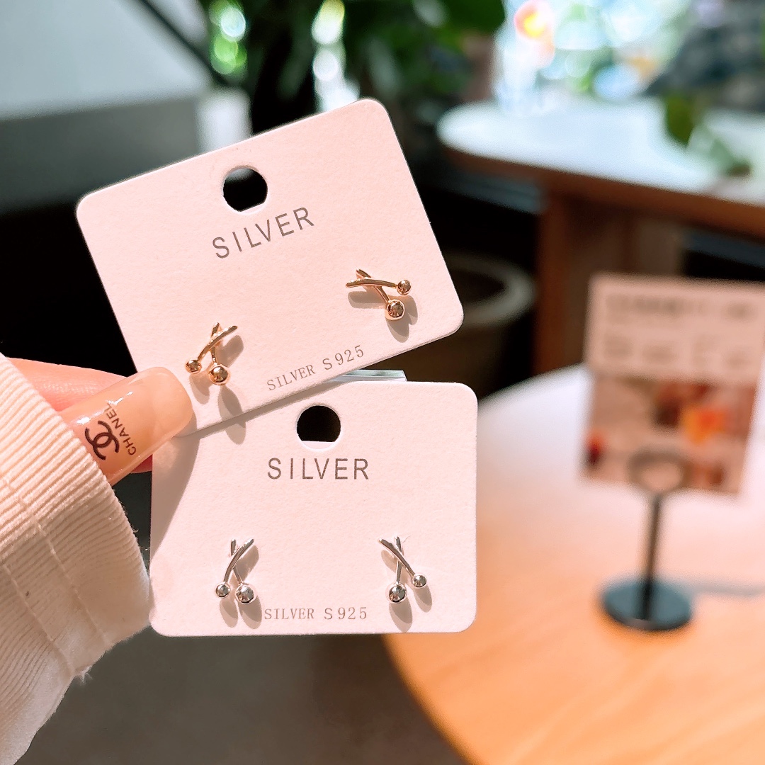 Fine Silver Earrings Precision Annual Party Gold