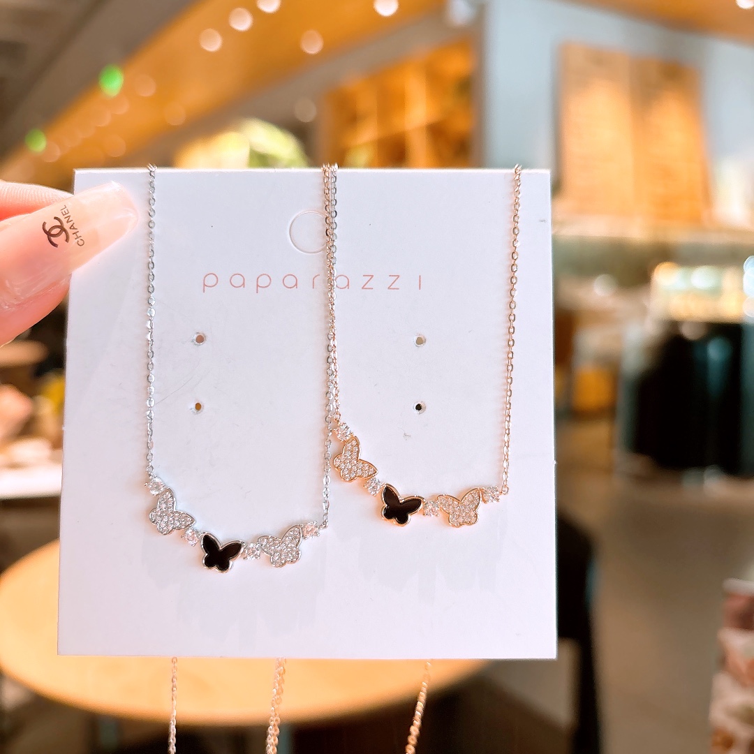 High Polish Silver Necklace Dainty Workplace Silver