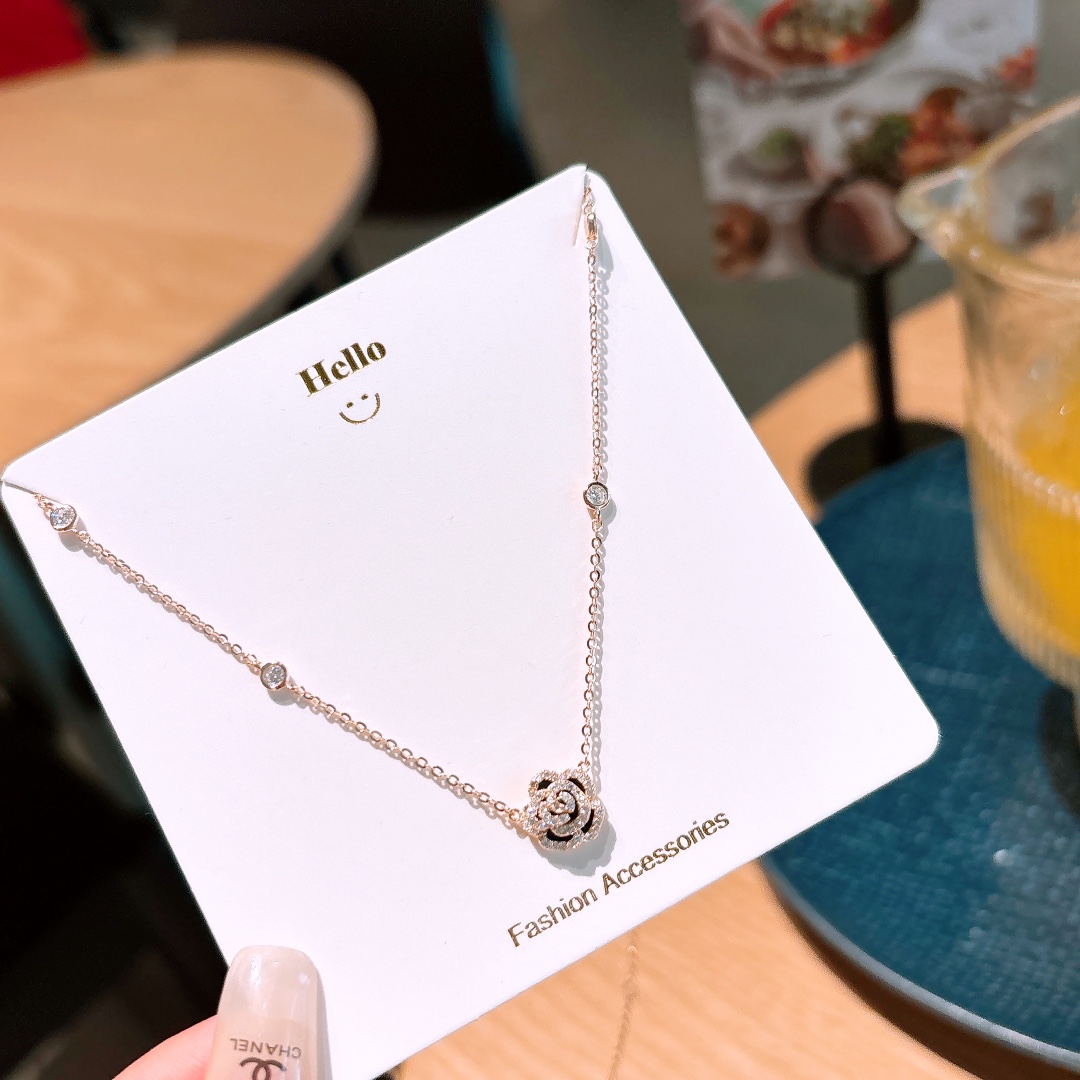 925 Silver Necklace Forest Confession Gold