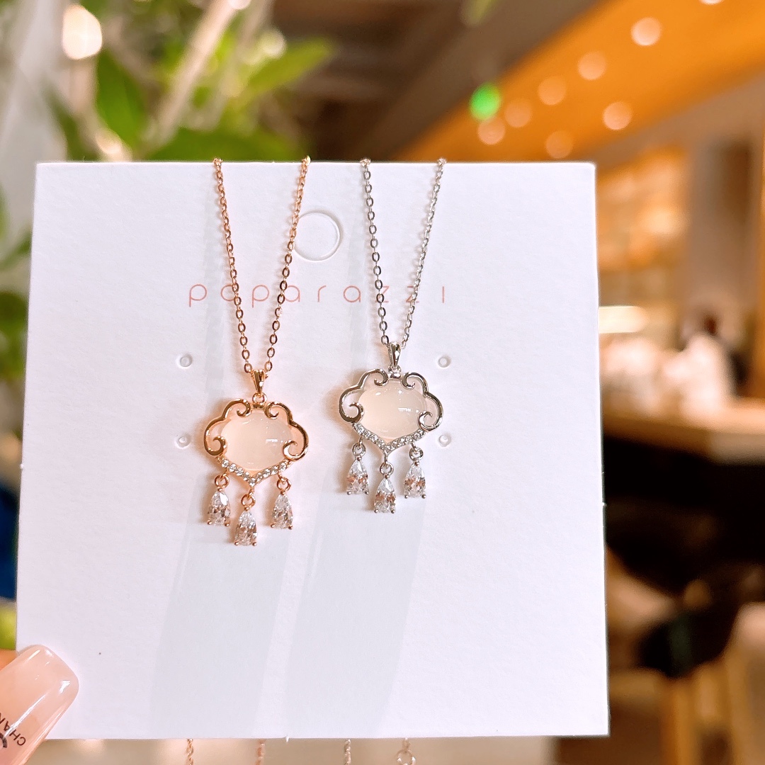 Hypoallergenic Silver Necklace Ethereal Housewarming Silver