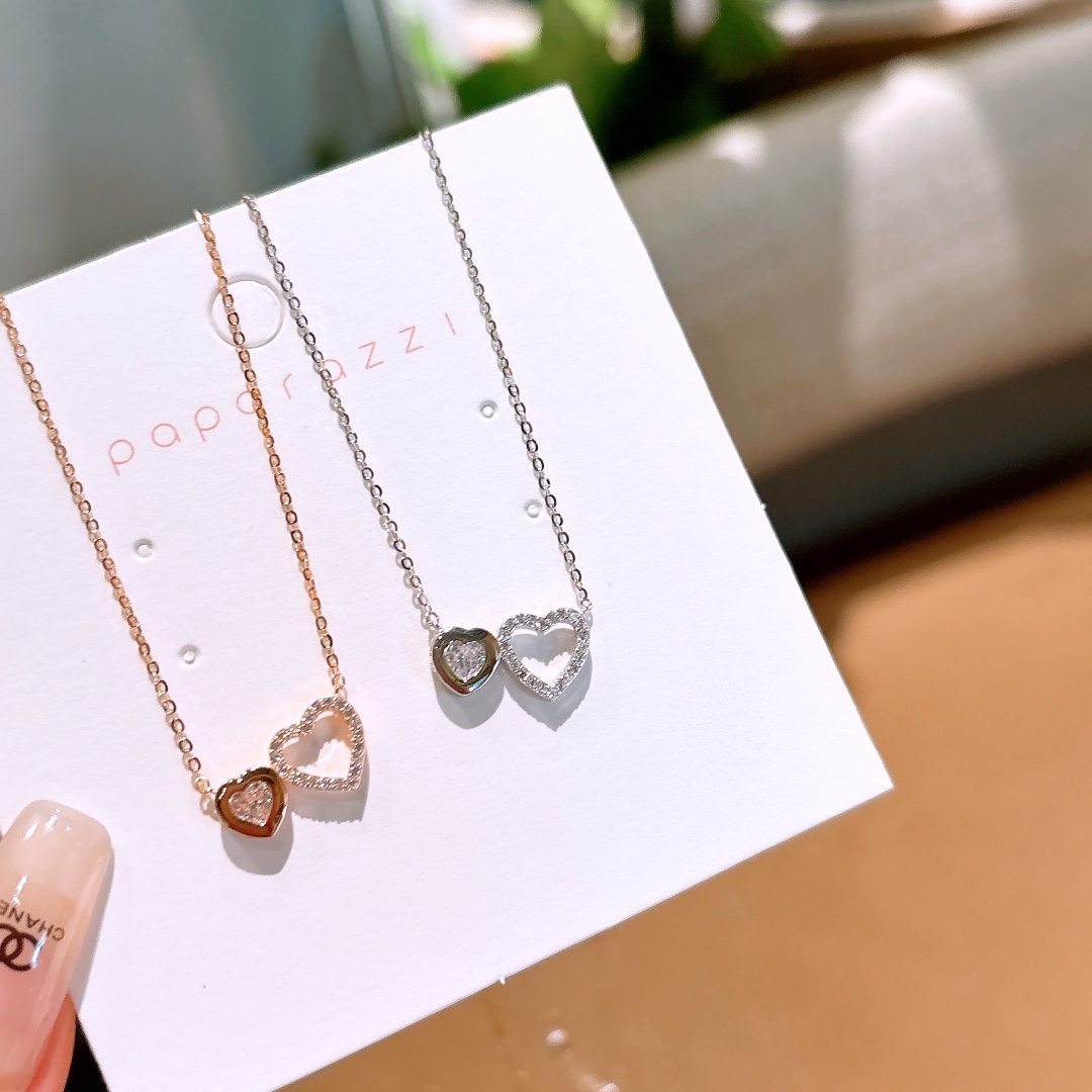 High Polish Silver Necklace Pure Bestie Gift Gold