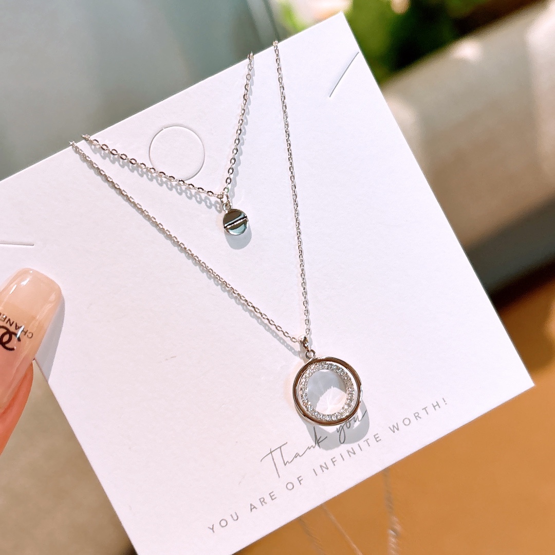 High Polish Silver Necklace Pure Date Night Gold