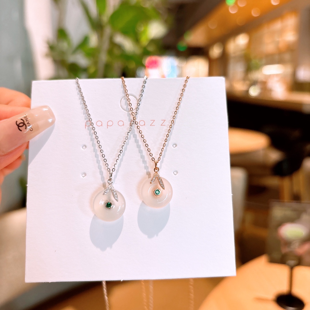 925 Silver Necklace Gentle Party Gold