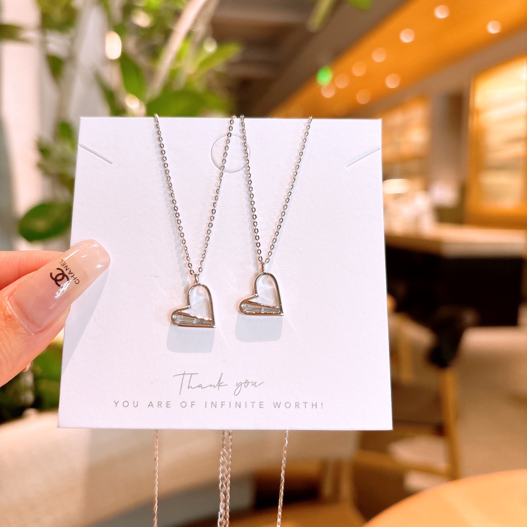 Hochglanzpoliertes Silber Kette Ultra minimalistisch Heiratsantrag