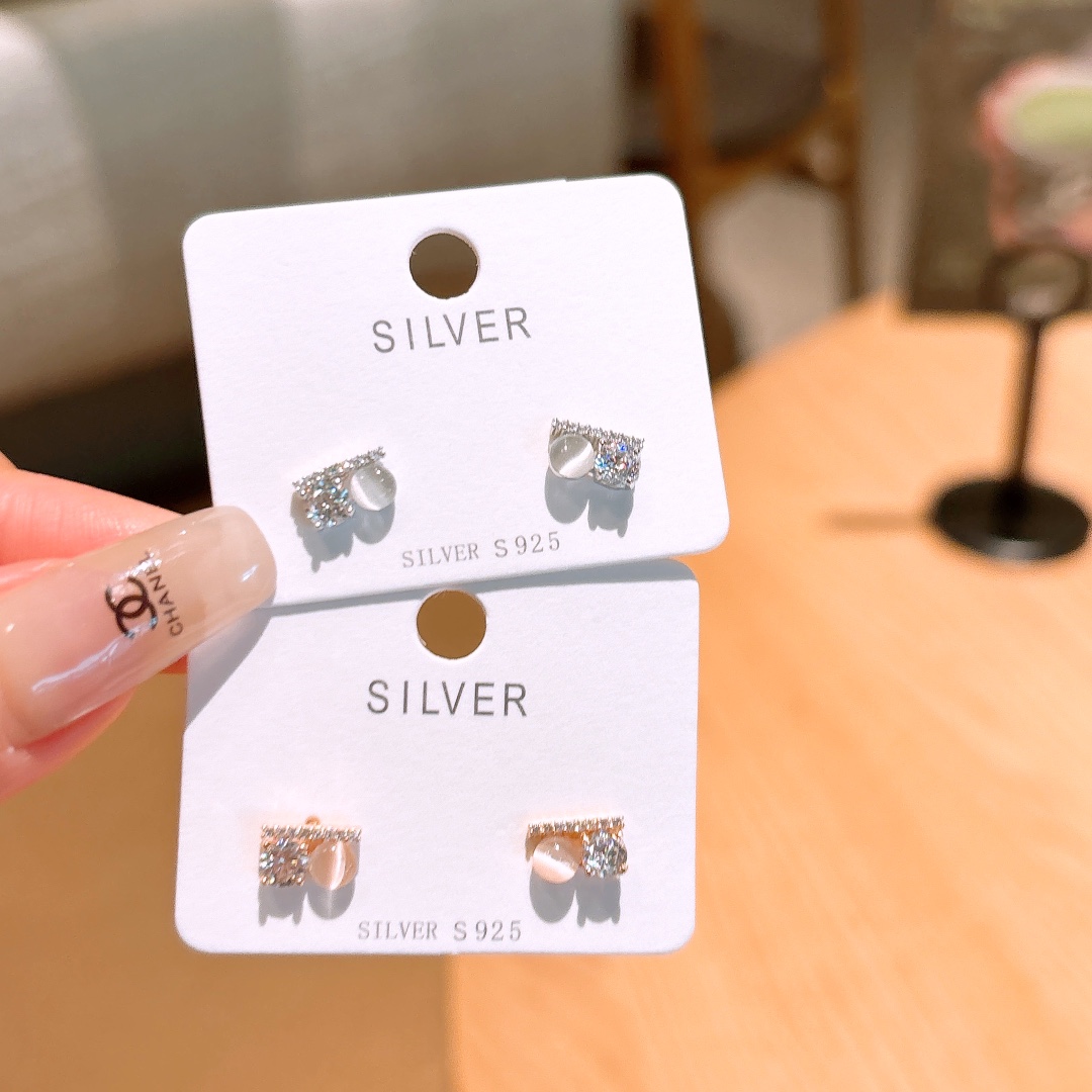 Low Allergy Silver Earrings Elegant Proposal Silver