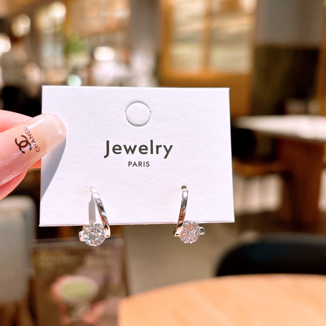 Solid Silver Moissanite Ear Cuffs Premium New Year Silver