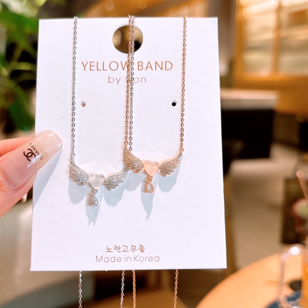 アーティスティック純銀ネックレスゴールド 日常使い