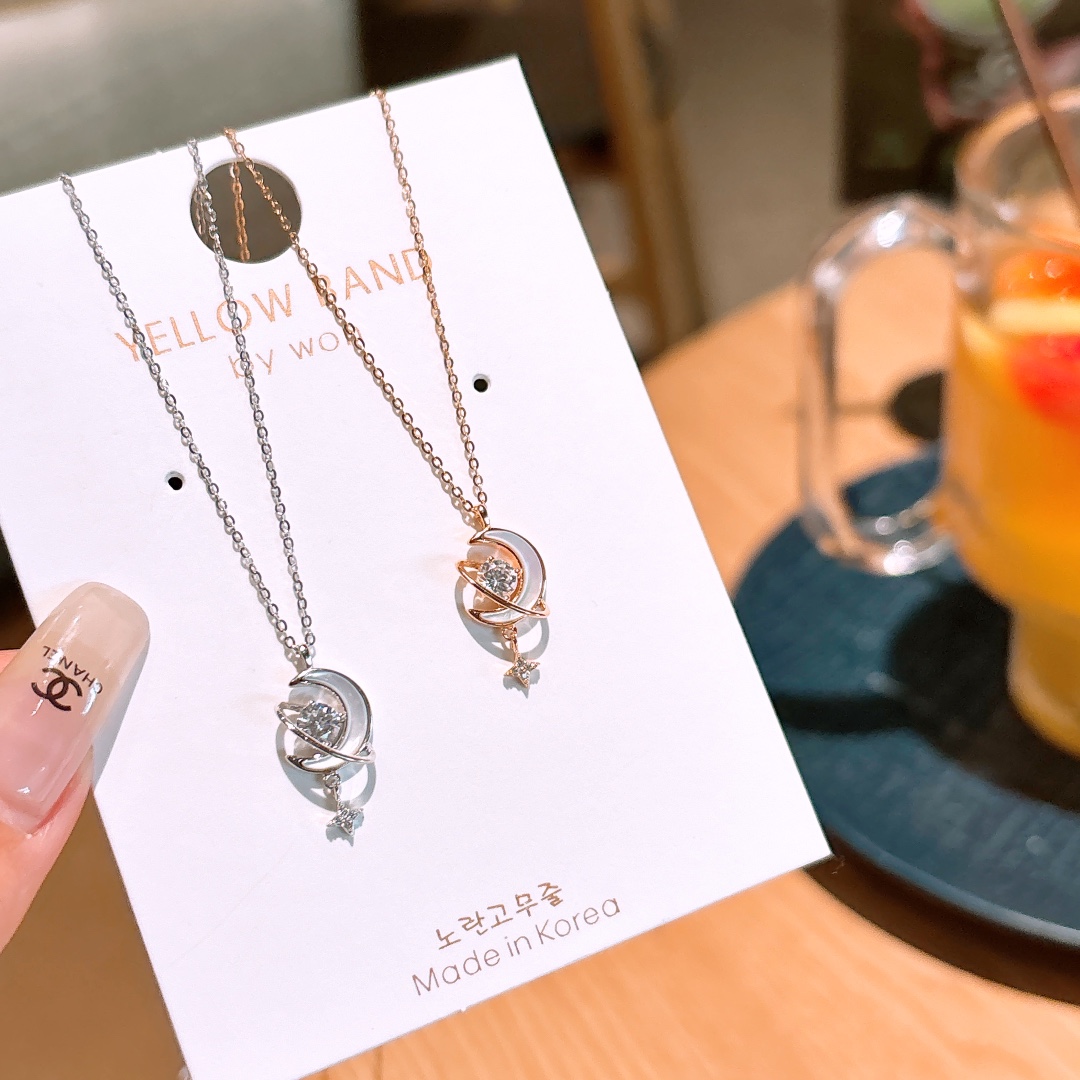 可愛い925シルバーネックレスゴールド ギフト