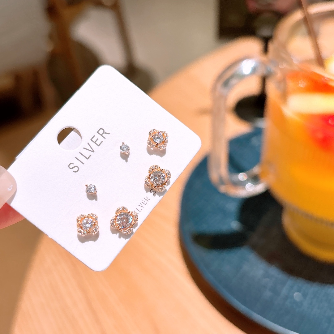 925 Silver Earrings Vintage Proposal Silver