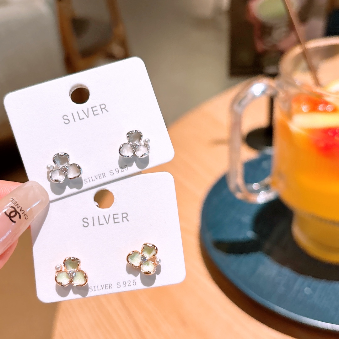 High Polish Silver Earrings Dainty Mother's Birthday Gold