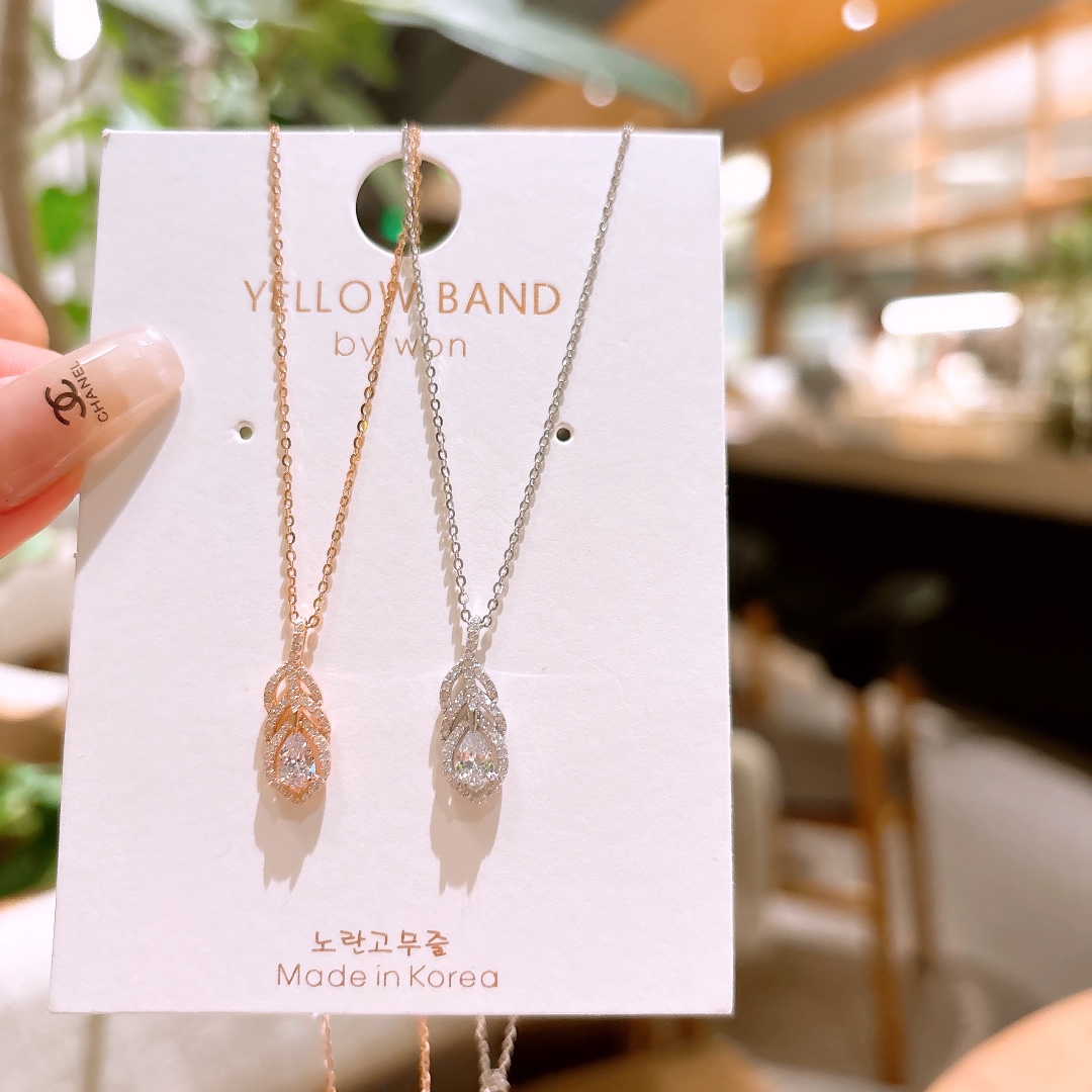 Hypoallergenic Silver Necklace Light Luxury Confession Gold