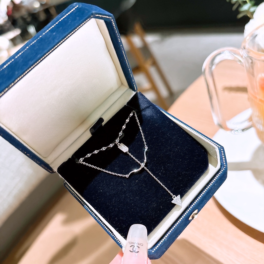 Solid Silver Necklace Elegant Mother's Birthday Gold