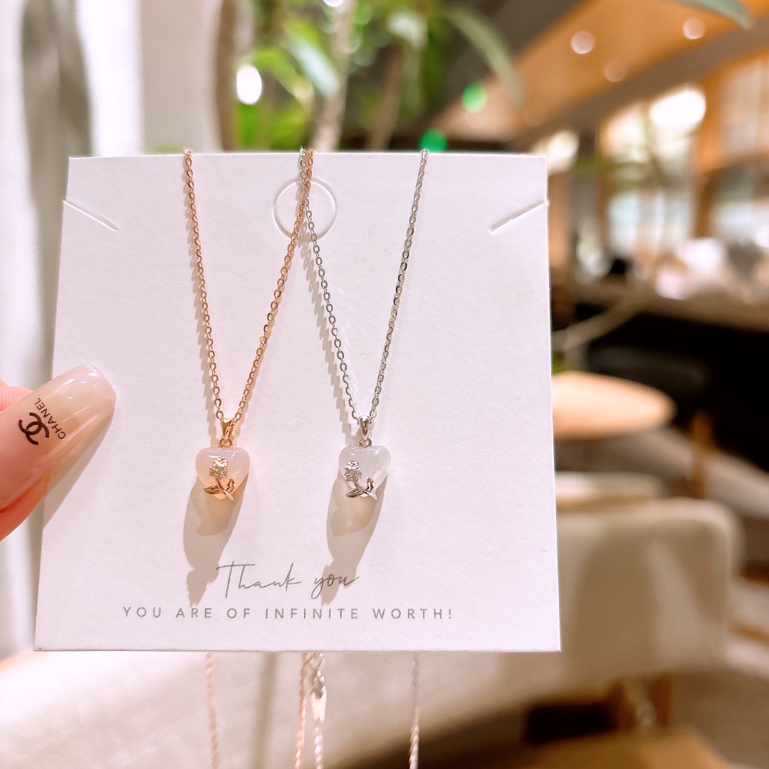 Low Allergy Silver Necklace Sweet & Cool Everyday Wear Silver