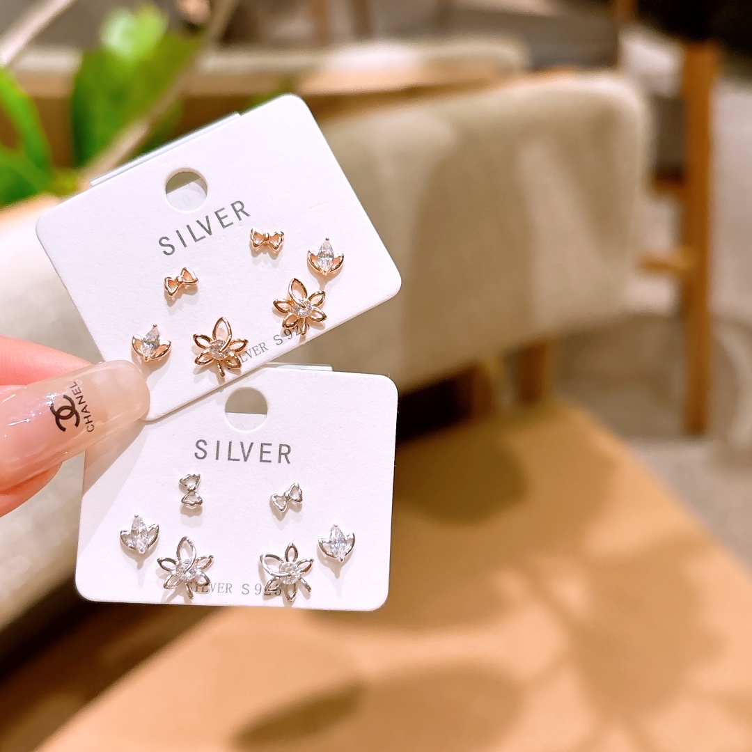 925 Silver Earrings Chic Everyday Wear Silver