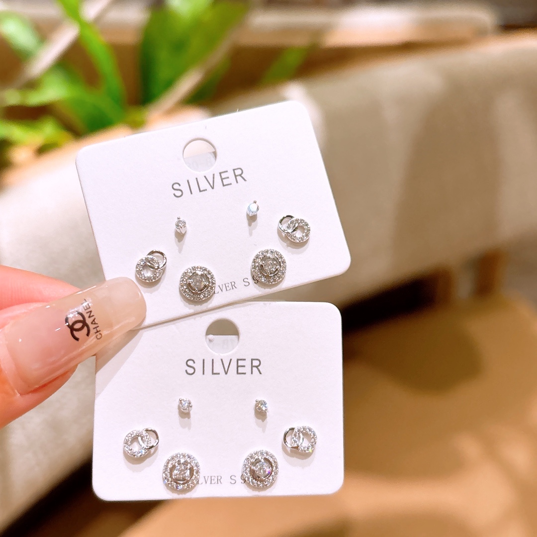 Nickel Free Silver Earrings Vintage Party Silver