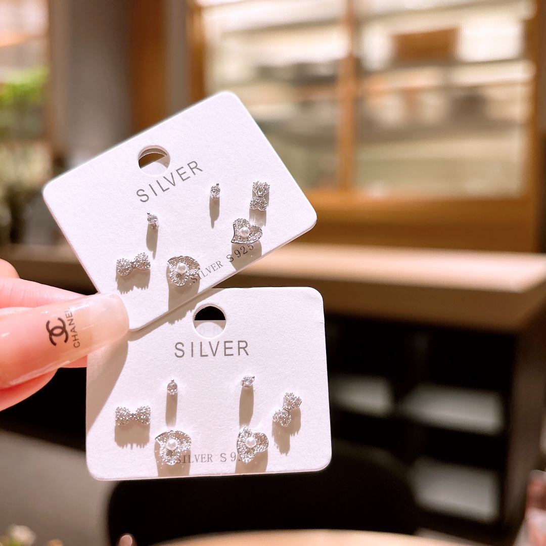 Fine Silver Earrings Fashion Date Night Gold