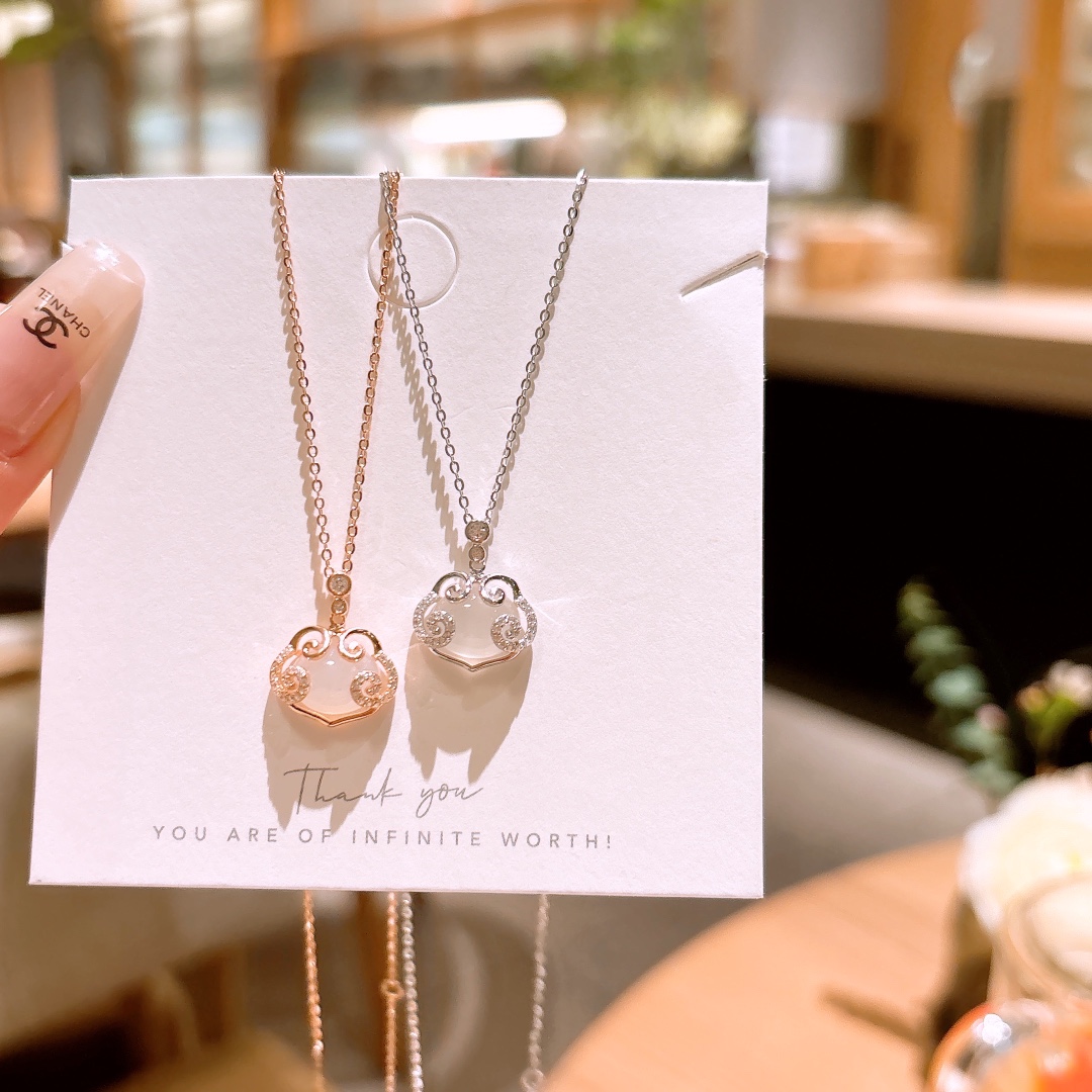 925 Silver Necklace Ethereal Wedding Silver