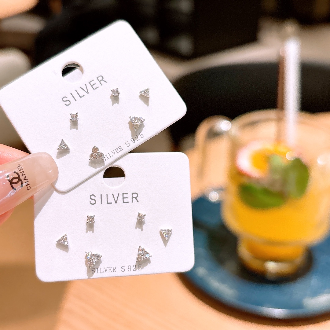 Solid Silver Earrings Cute Proposal Silver