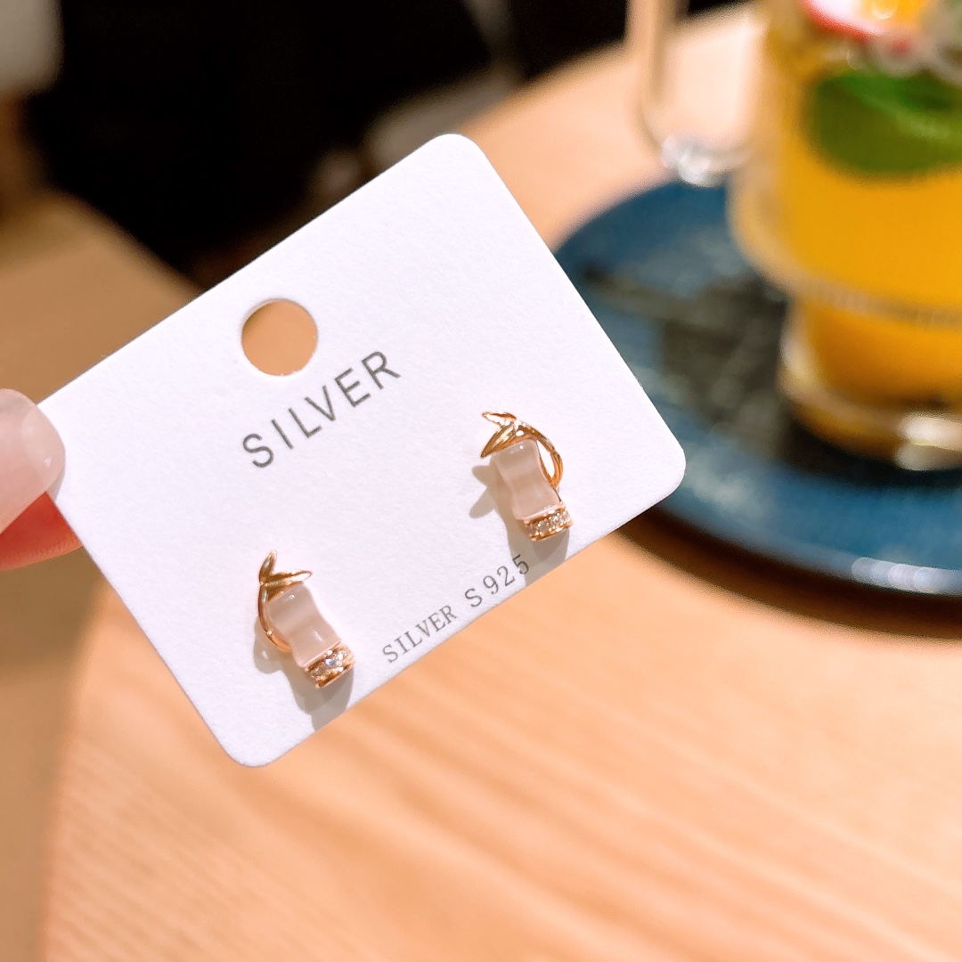 High Polish Silver Earrings Girly Everyday Wear Gold