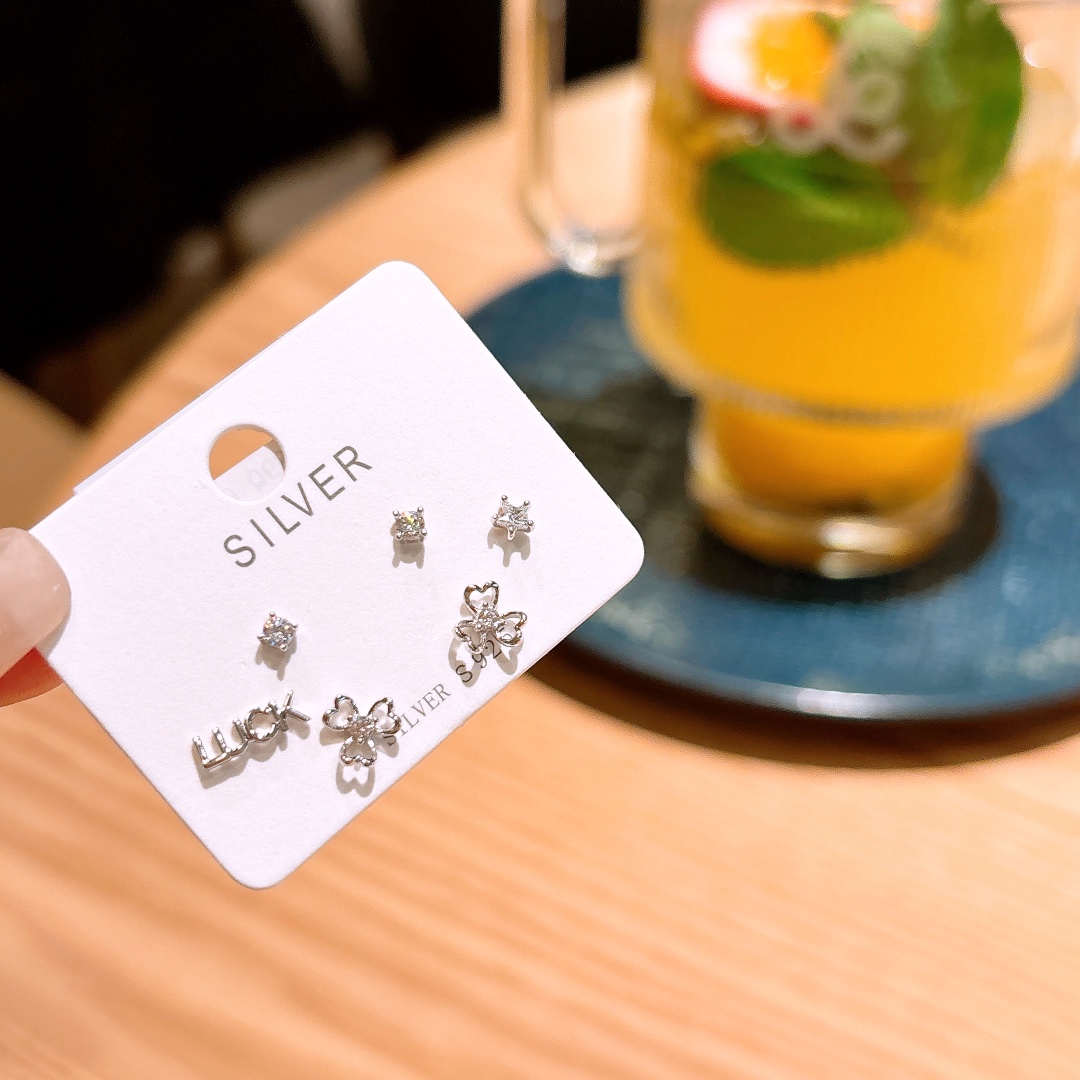 Low Allergy Silver Earrings Romantic Engagement Gold