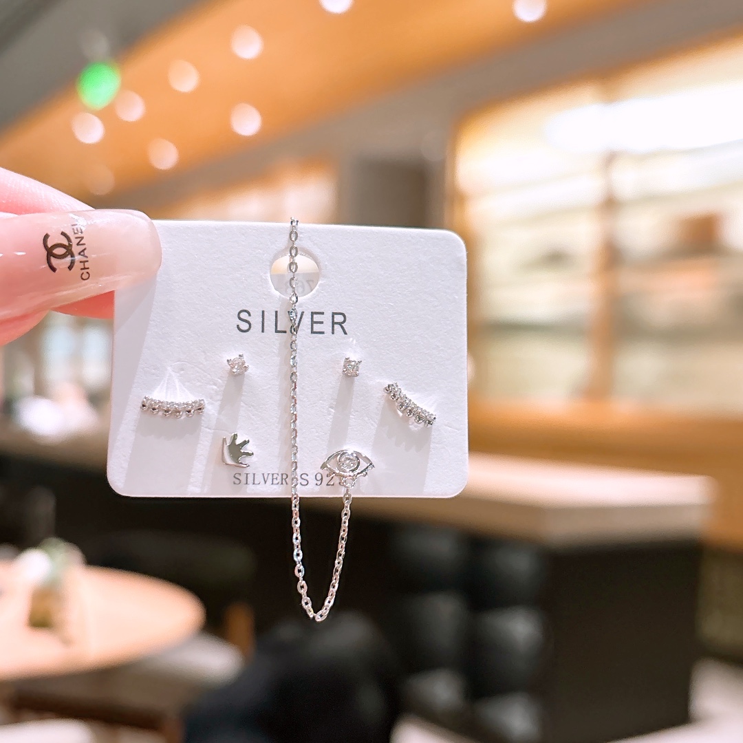 Low Allergy Silver Earrings Chic Banquet Gold