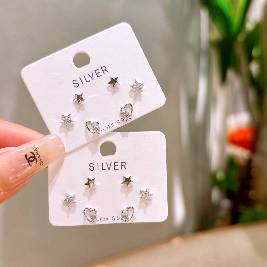 Hypoallergenic Silver Earrings Premium Spring Festival Silver