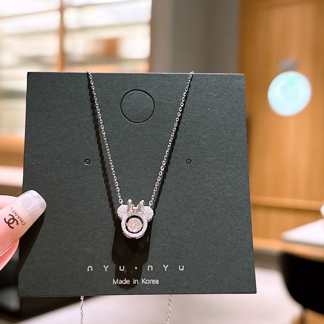 Hypoallergenes Silber Moissanit Kette Intellektuell Frühlingsfest Gold