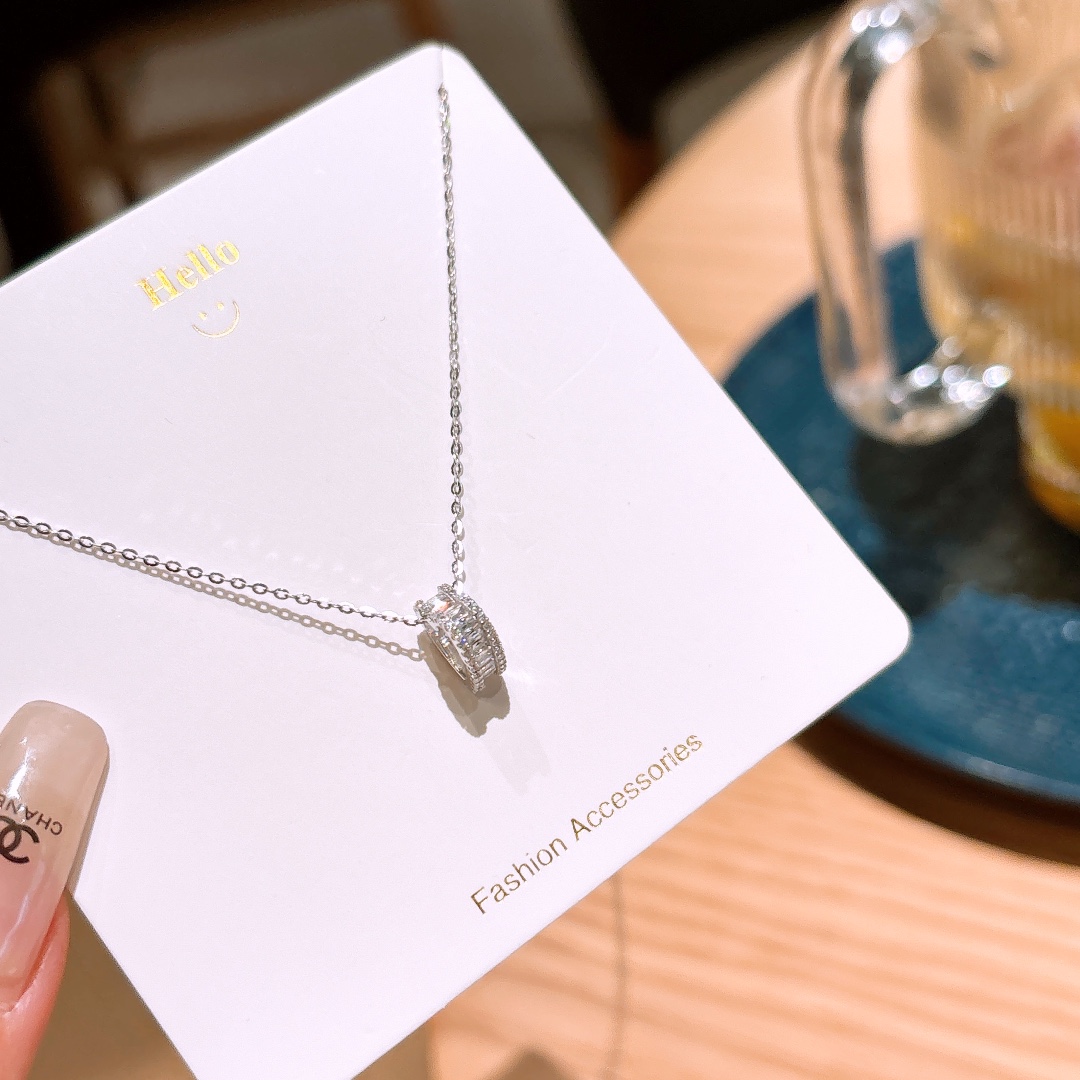 シック低アレルギー銀ネックレスゴールド ウェディング