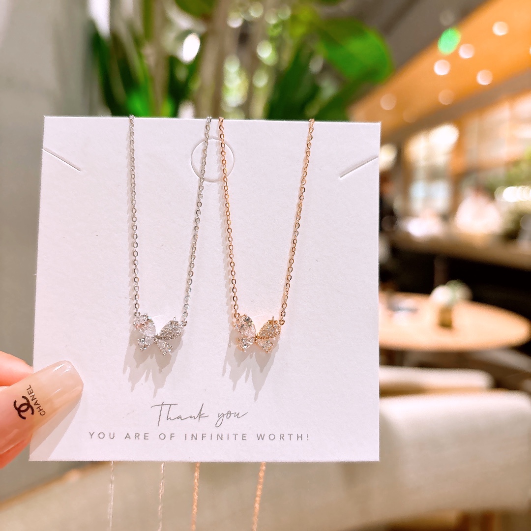 Solid Silver Necklace Korean Style Wedding Favor Silver