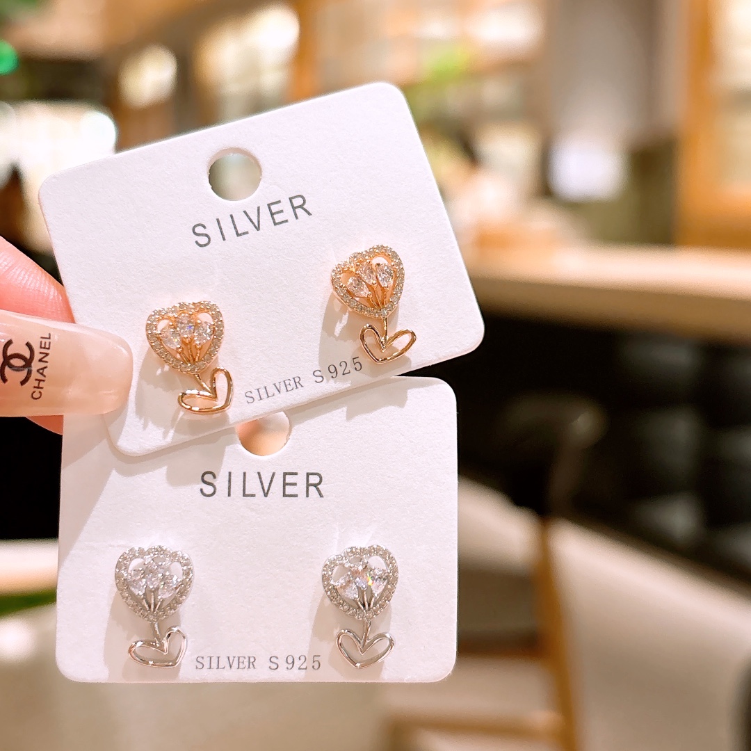 Nickel Free Silver Earrings Artistic Engagement Silver