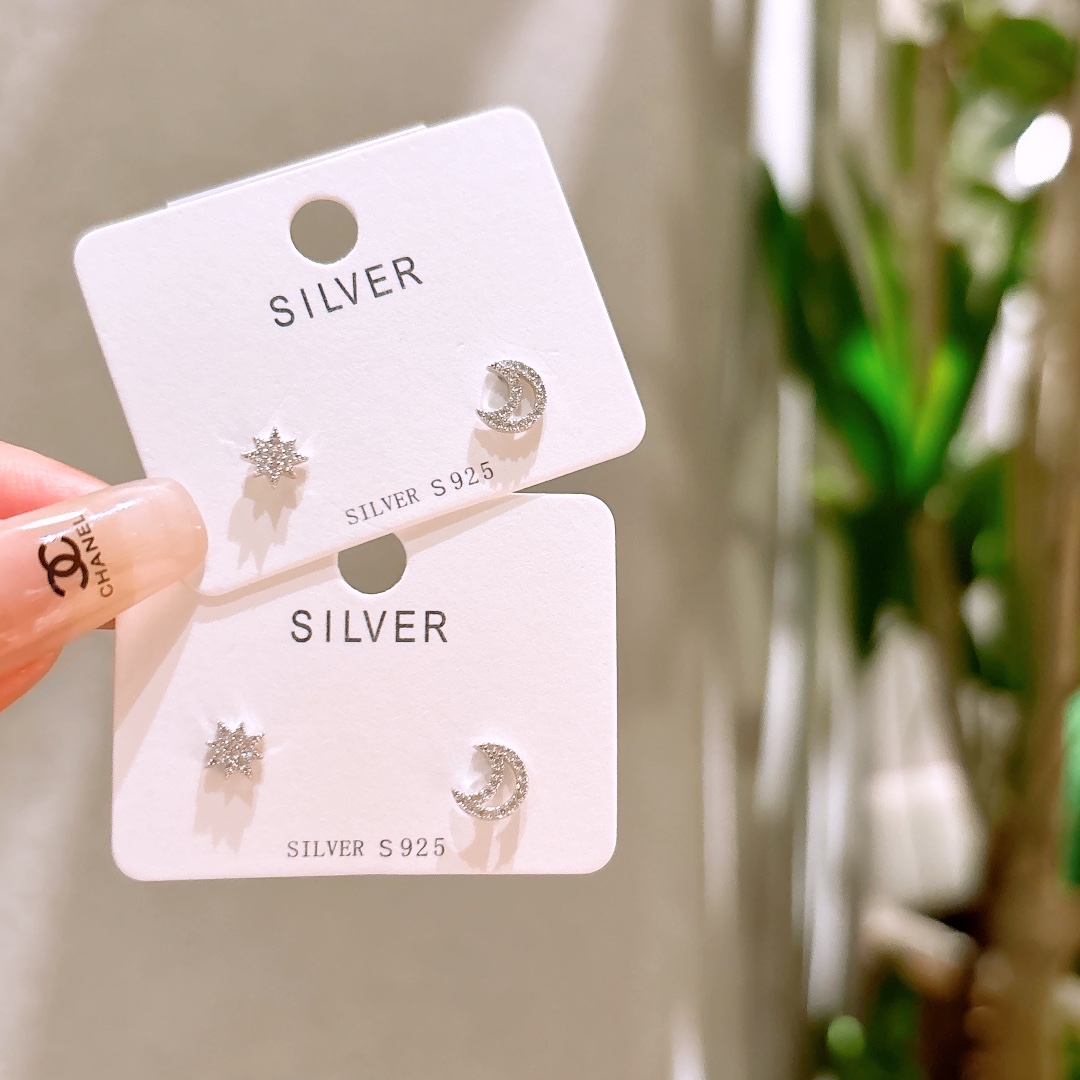 Low Allergy Silver Earrings Premium Annual Party Gold