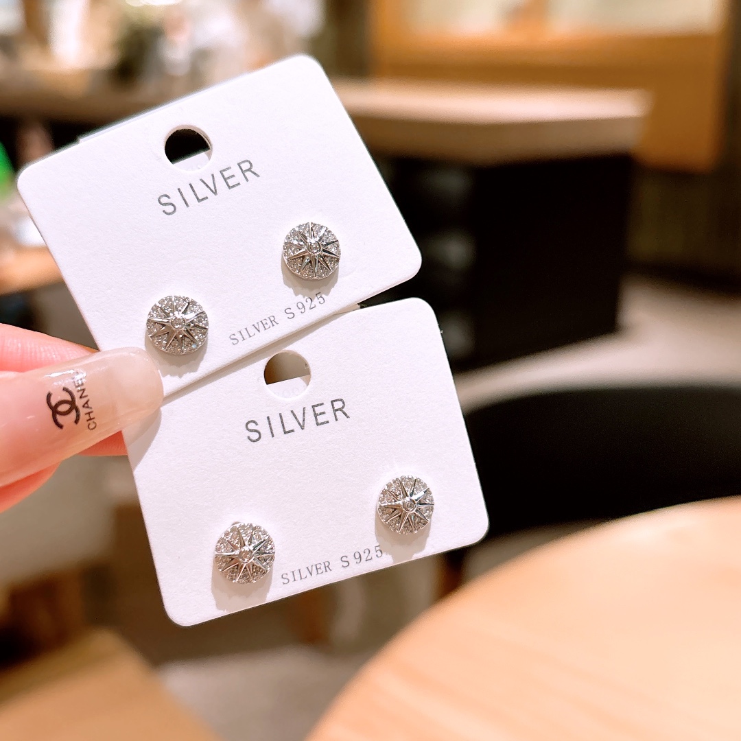 Solid Silver Earrings Minimalist Wedding Registration Silver