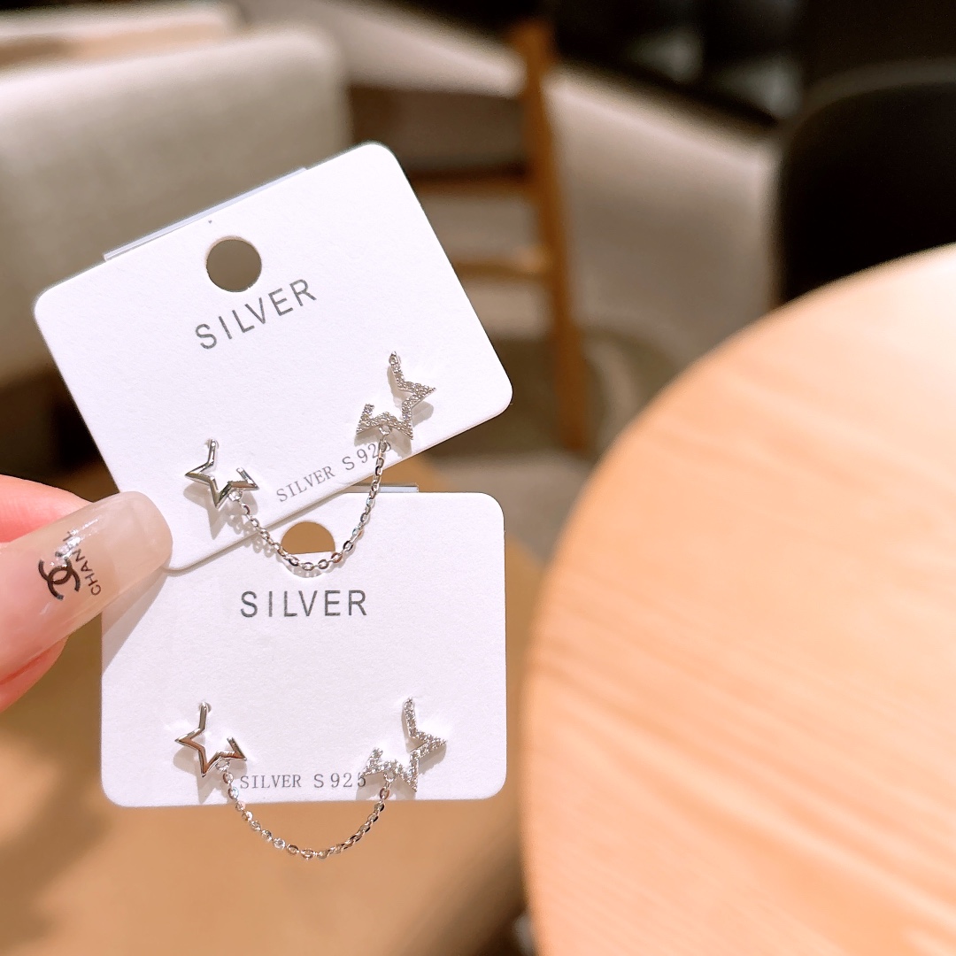 Low Allergy Silver Earrings Cute New Year Silver