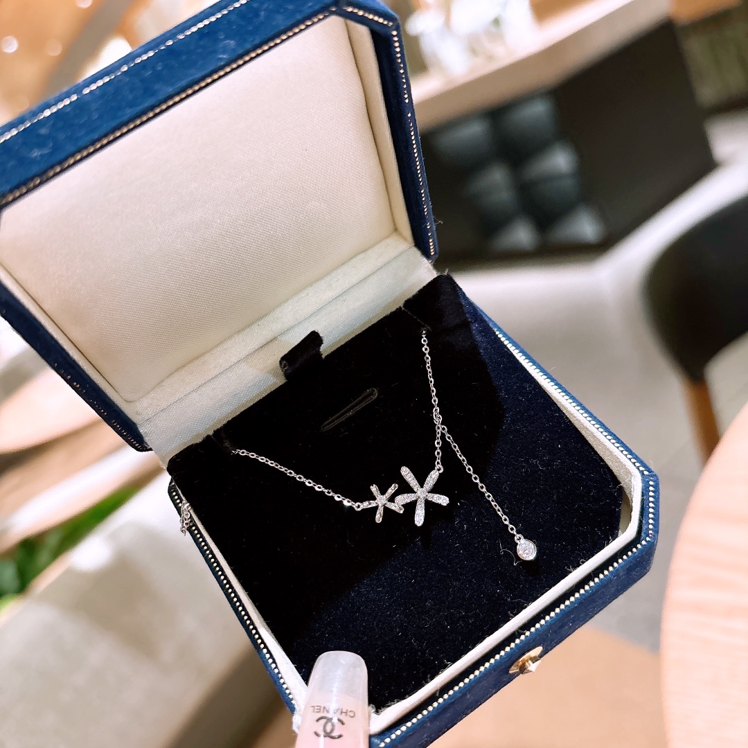 Low Allergy Silver Necklace Light Luxury Birthday Silver