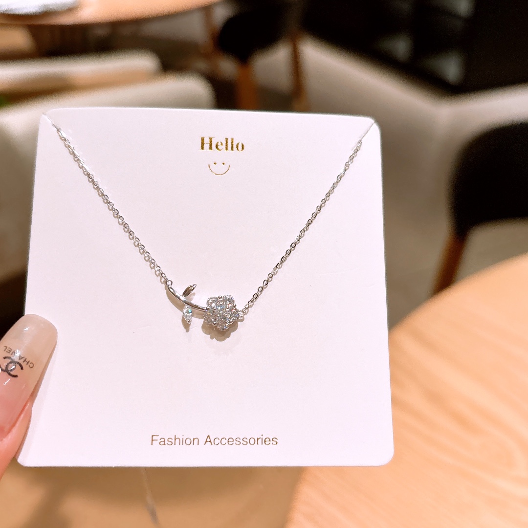 Nickel Free Silver Necklace Playful Christmas Silver