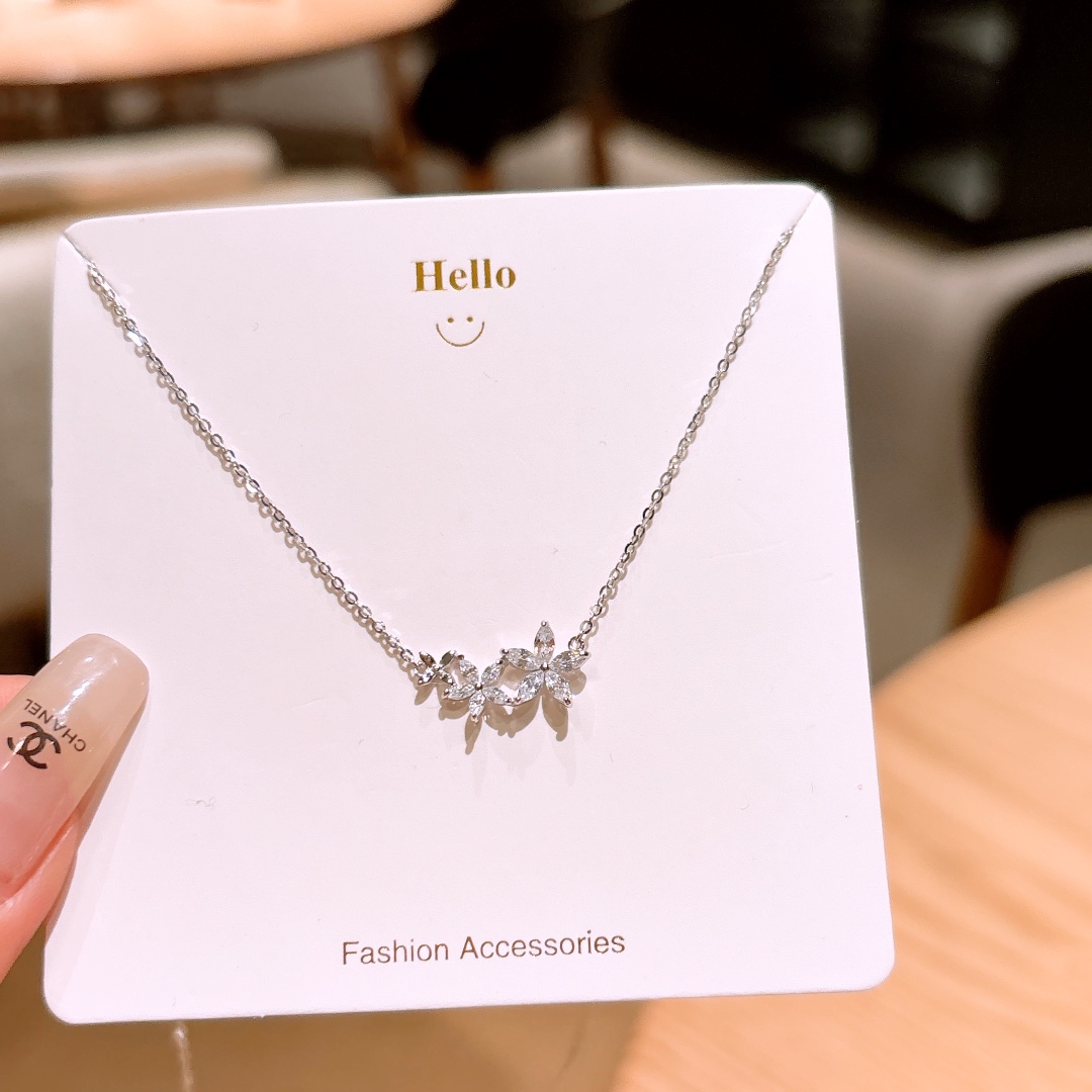 925 Silver Necklace Intellectual Spring Festival Silver