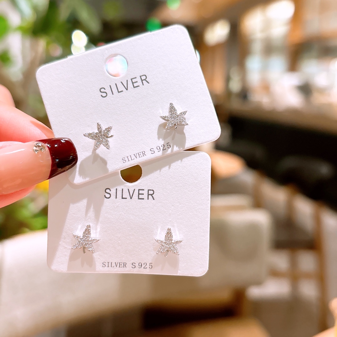 Low Allergy Silver Earrings Romantic Father's Day Gold