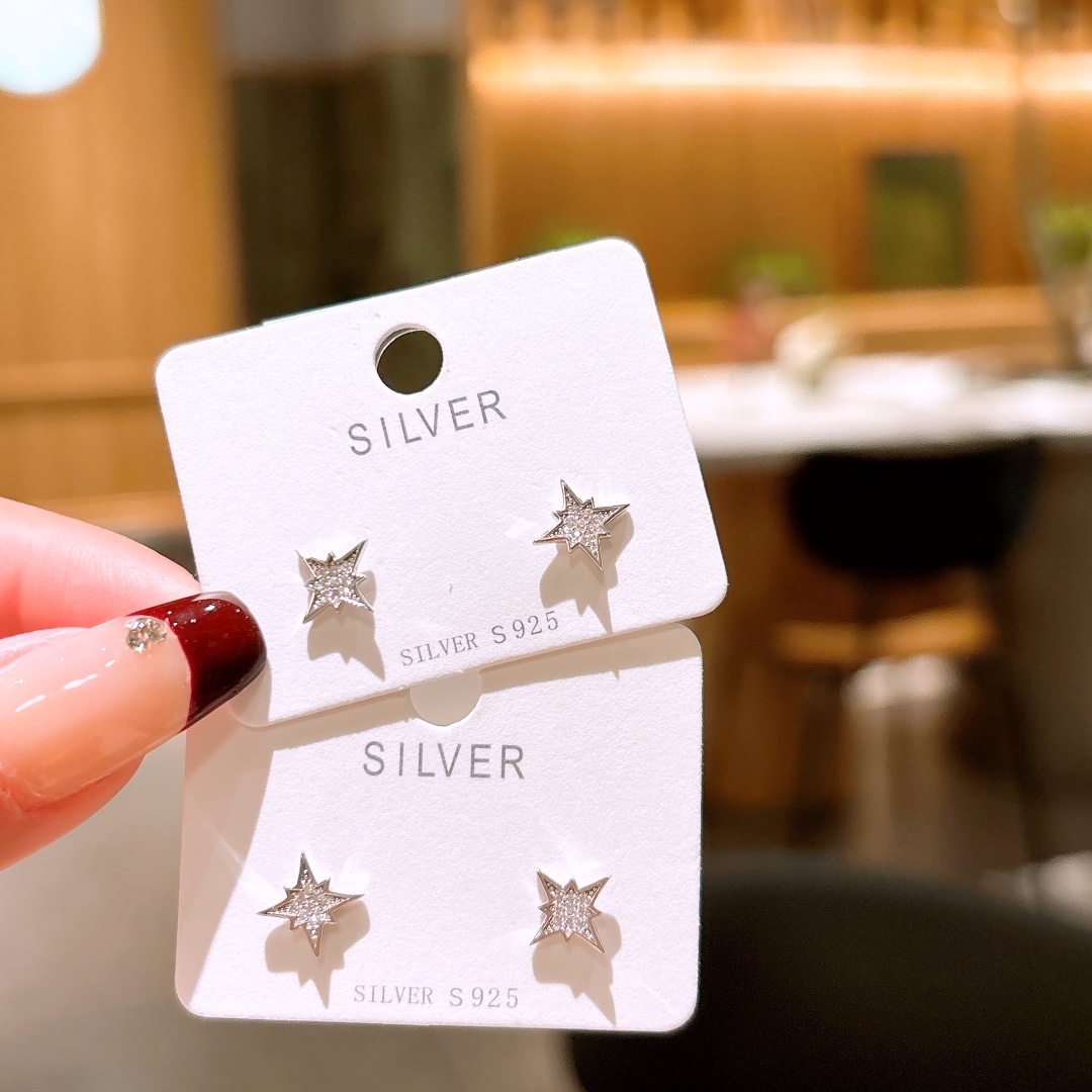 ファッション低アレルギー銀イヤリングシルバー ギフト